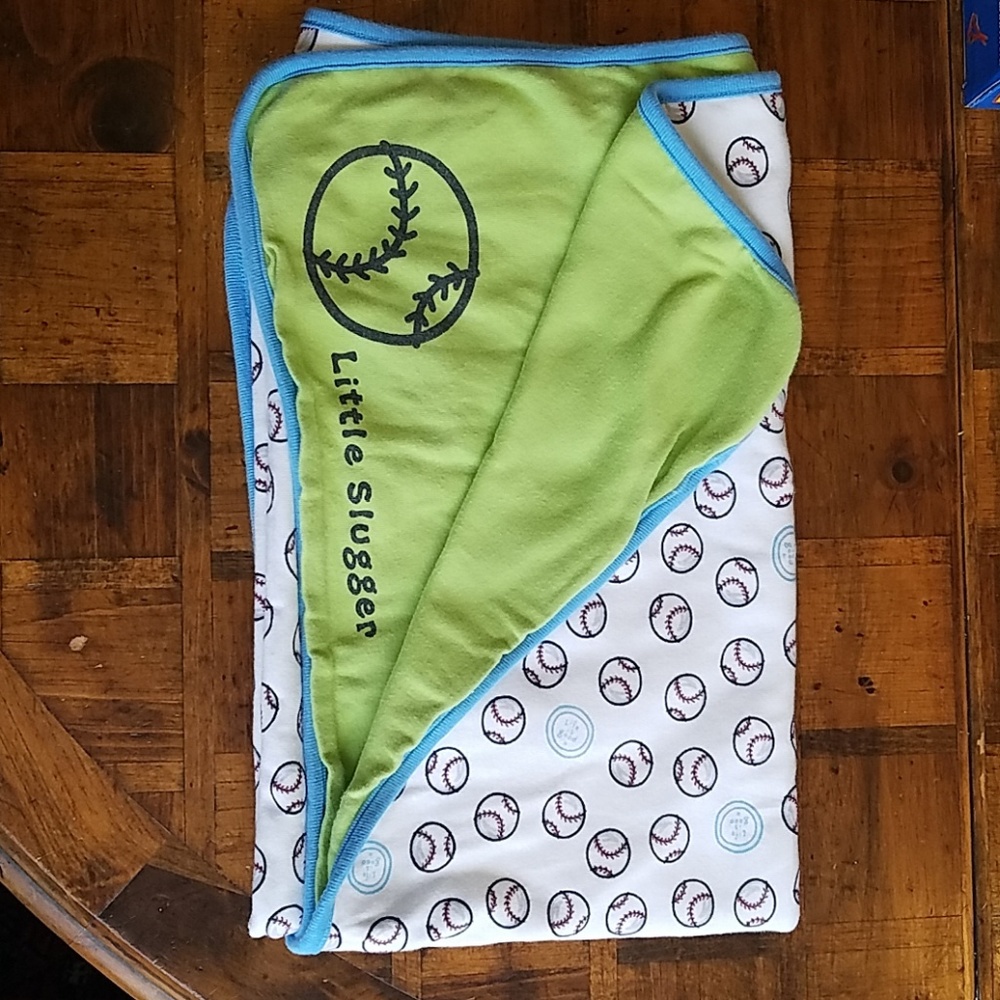 Life Is Good 100% cotton baby blanket